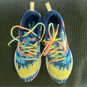 Brooks Women's Tie-Dye Sneakers - Blue and Yellow